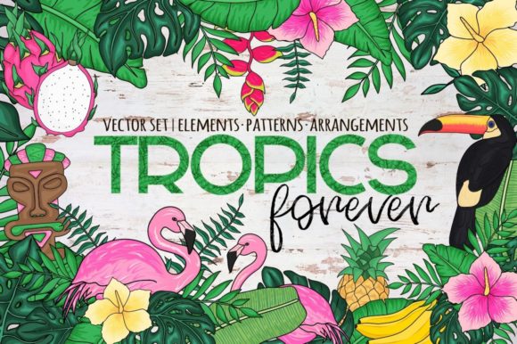 Download Tropics Forever! Vector Set - Vector Collection