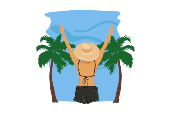 Download Coconut Trees Vector Illustration - Vector Collection