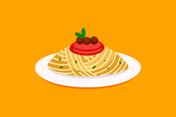 Download Spaghetti Junk Food Vector Illustration - Vector Collection