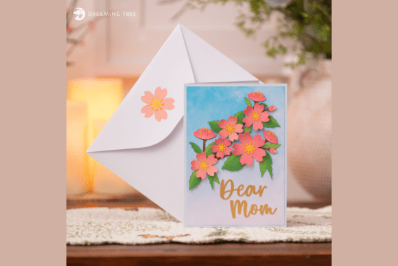 Download Cherry Blossom Pop Up Card SVG - Blossom Collection