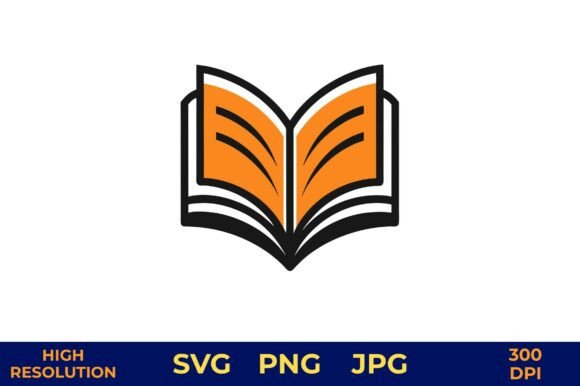 Download Open Book Icon with Warm Orange Pages - Warm orange Collection