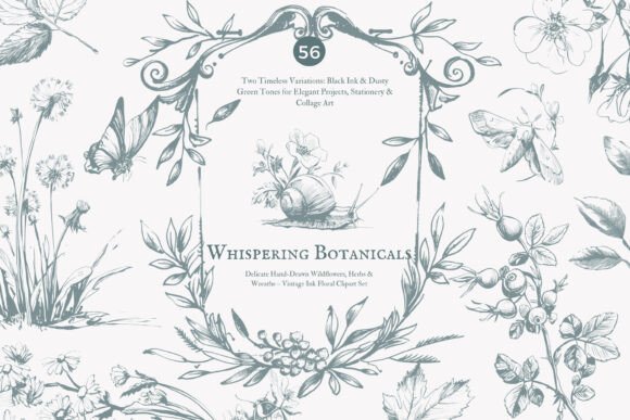 Download Vintage Clipart – Ink Illustration - Illustration Collection