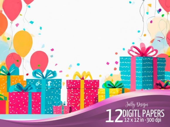 Download Birthday Presents Vector Illustrations - Vector Collection
