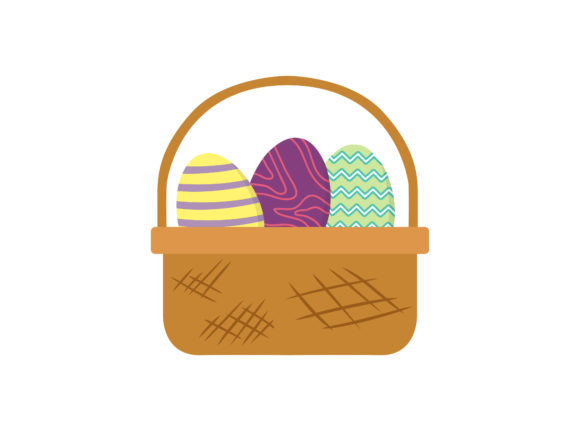 Download Easter Basket Eggs Vector Illustration - Vector Collection