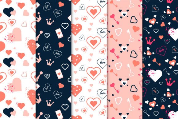 Download Love Minimal Pattern Decoration Vector - Vector Collection