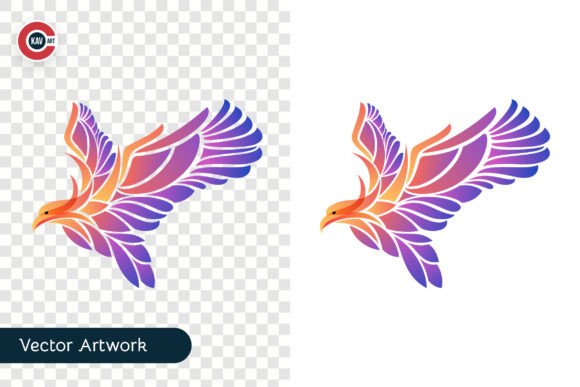 Download Abstract Flying Eagle Vector Artwork - Vector Collection